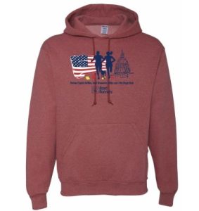 red long sleeve DC Road Runners National Capital 20 Miler sweatshirt